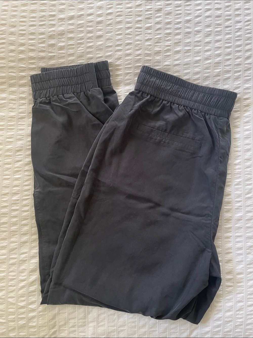 Express Elastic Waist Charcoal Gray Jogger Pants
